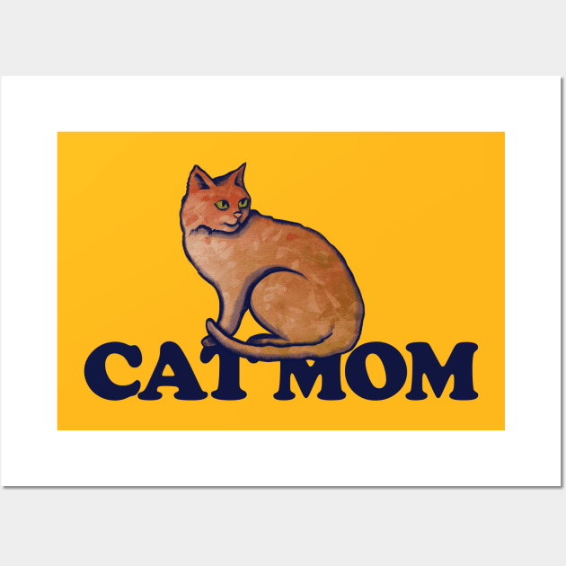 Cat Mom Wall Art by bubbsnugg